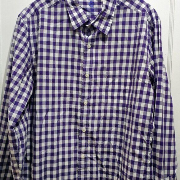 J. Crew Medium Long Sleeve Casual Button Shirt - Purple & White - Picture 2 of 14